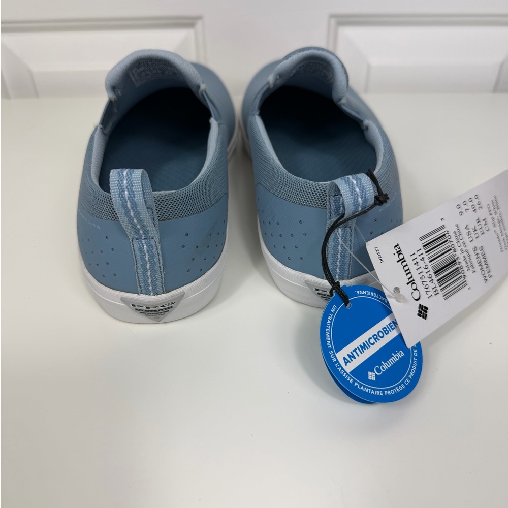 COLUMBIA PFG DORADO Blue SLIP-ON  Water Resistant Sneakers WOMENS‎ SZ.  9 NWT - Picture 7 of 11